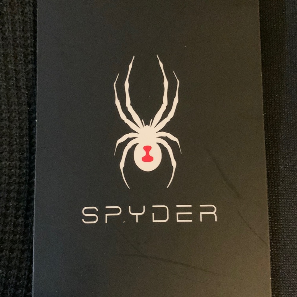 SPYDER Black lightweight half zip jacket
